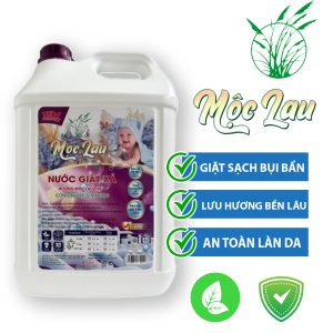 Nước giặt xả hương Mộc lau Tím can 9.5kg