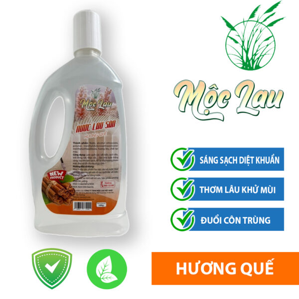 Nước lau sàn Mộc Lau hương Quế chai 1 lít